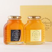 国産はちみつ2点ギフト（アカシア・野草　化粧瓶入各500ｇ）ギフト箱入り