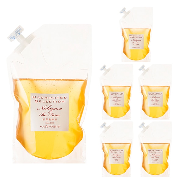 ハンガリー産アカシアはちみつ6袋セット（1kg×6袋）【特価品につきラッピング不可】