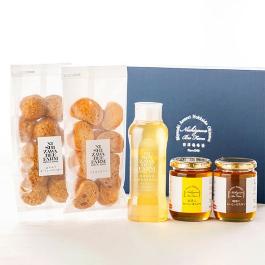 はちみつと焼菓子ギフト（はちみつラスク・オートミールクッキー・ハンガリー産アカシア・紅茶においしいはちみつ・珈琲においしいはちみつ）