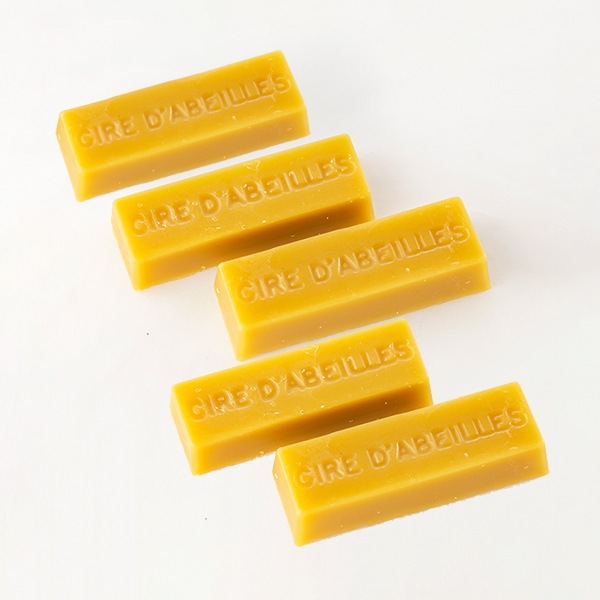 天然の国産蜜ロウ5個セット 約125g（みつろう・ミツロウ・蜜蝋・蜜ろう）【食用不可】【ラッピング不可】