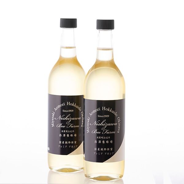 特選プレミア　アカシアはちみつ4合瓶2本ギフト（1kg×2本）ギフト箱入り