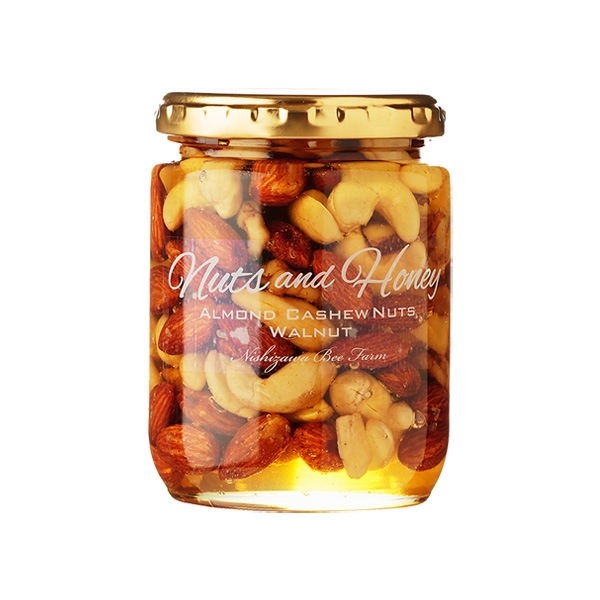ヘルシーはちみつギフト（ナッツ＆ハニー・巣蜜・ヨーグルトにおいしいはちみつ）ギフト箱入り