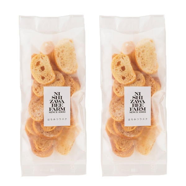 海外産はちみつとラスクギフト（はちみつラスク2袋・アカシアはちみつ・ヨーグルトにおいしいはちみつ・パンにぬるおいしいはちみつ）ギフト箱入り