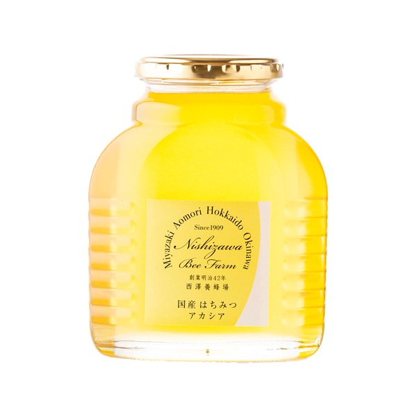 国産はちみつ2点ギフト（アカシア・百花　化粧瓶入各500ｇ）ギフト箱入り