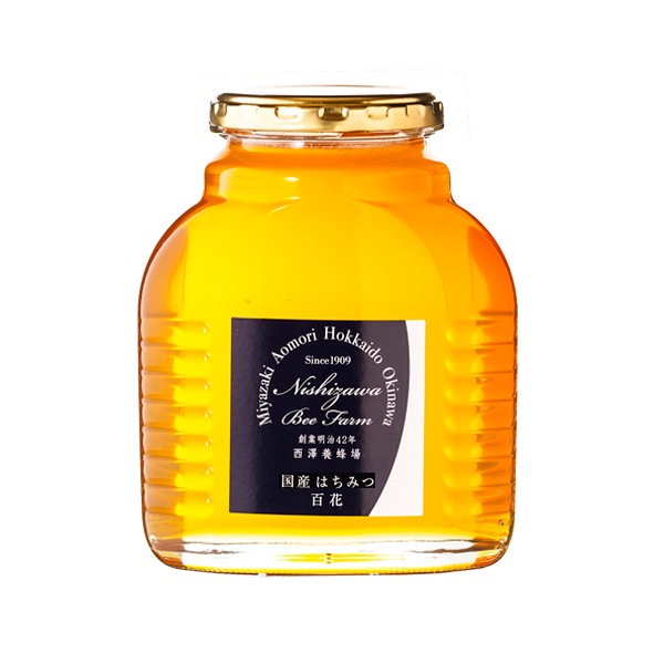 国産はちみつ2点ギフト（アカシア・野草 化粧瓶入各500g）｜蜂兵衛館