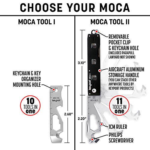Keyport (キーポート) MOCA 10イン1 キーツール キーチェーンマルチツール ステンレス