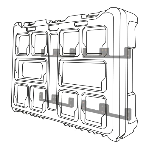StealthMounts クリート'n' フィートマウントシステム (4パック) | ツールボックスストレージシステム | どこにでも取り付け可能 | Milwaukee Packoutに対応