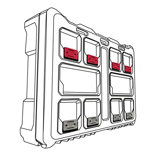 8 x ブラック ステルス マウント マウントフット ミルウォーキー・パックアウト・システム用