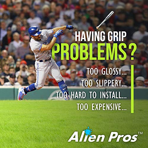 Alien Pros野球用バットグリップテープ 2枚入り 1.1 mmプレカット プロ品質のバットテープ