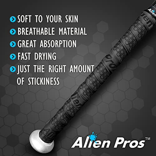 Alien Pros野球用バットグリップテープ 2枚入り 1.1 mmプレカット プロ品質のバットテープ