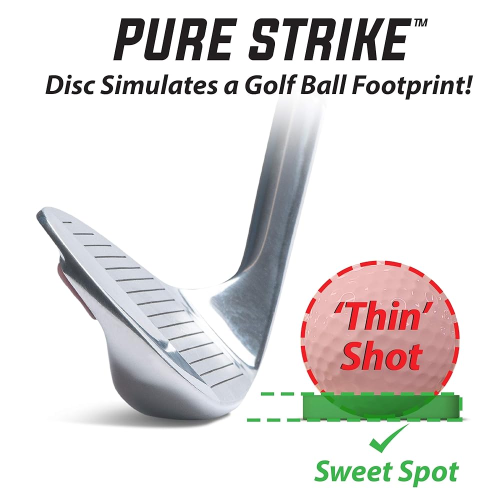 GoSports Golf Pure Strike ゴルフトレーニングディスク 24個パック 薄いショットを排除!