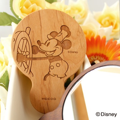 生産終了 Disney Hand Mirror Disney Characters ディズニーキャラクターのかわいい木製手鏡 コンパクトミラー おしゃれな北欧風木製雑貨 贈り物 名入れギフト Hacoaオンラインストア