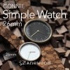 ■【X'mas1,000円OFF】【26mm】「CONNIE Simple Watch 26mm」シンプルデザインに個性が光るおしゃれなコルクレザー腕時計/レディース/名入れ可能