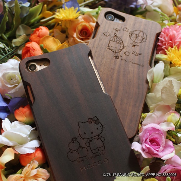 Wooden Case for iPhone 8/7　【ハローキティ】