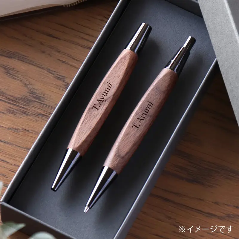 木製文房具 ステーショナリー 名刺入れ ペンケース 名入れギフト Hacoa