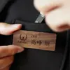 【刻印代込】「Magnetic Name Tag」衣服を傷つけない、マグネット式の木製ネームタグ・名札/記念品・オリジナルアイテム