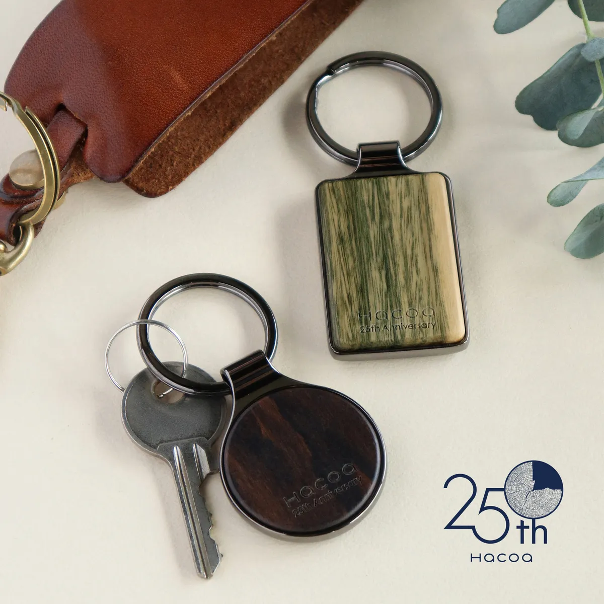 数量限定】「KEYRING 001（パロサント・シャムガキ）」木製