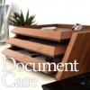 「Document Case」ウォールナットをふんだんに使用した木製の3段書類トレイ/北欧風デザイン