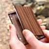 「Hacoa CardCase<メープル・ウォールナット>」木製名刺ケース/Hacoaブランド/北欧風デザイン