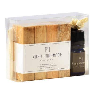 エコブロック4個 +オイル5ml+コットンポーチ付き