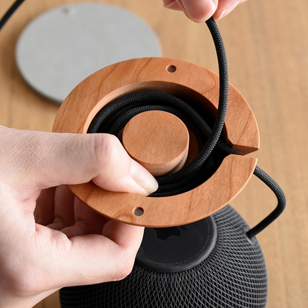 「HomePod mini Stand」音楽と暮らしを彩るスマートスピーカー用木製スタンド/Hacoaブランド