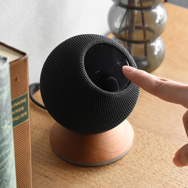「HomePod mini Stand」音楽と暮らしを彩るスマートスピーカー用木製スタンド/Hacoaブランド