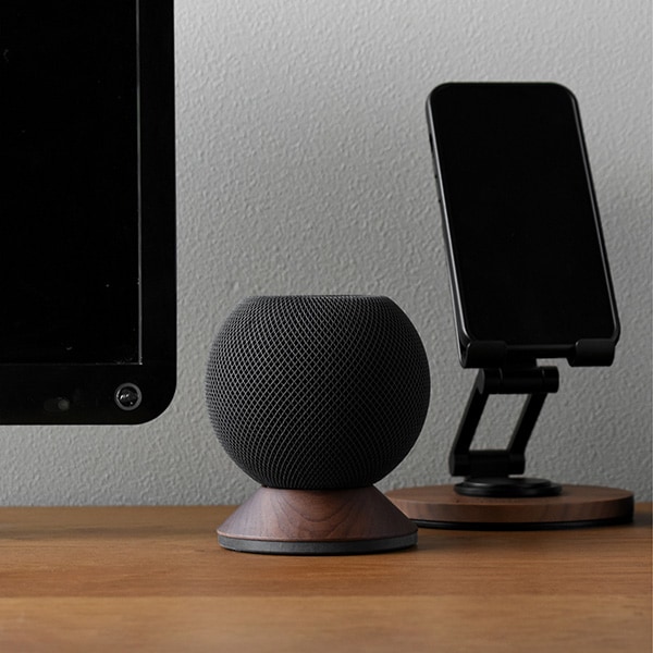 「HomePod mini Stand」音楽と暮らしを彩るスマートスピーカー用木製スタンド/Hacoaブランド