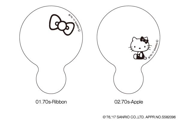 【生産終了】【ハローキティ】「HandMirror(持ち手あり)」キティちゃんの刻印がかわいい木製手鏡・コンパクトミラー