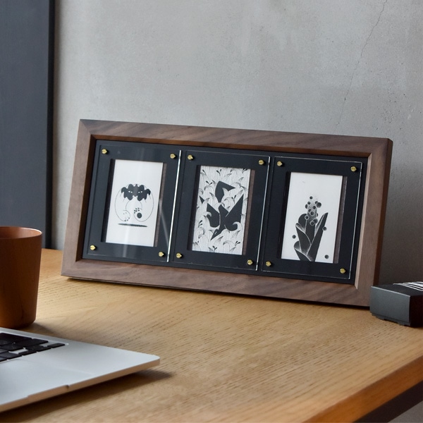 【ネット限定】【1枚用】「Trading Card Display Frame 1」お気に入りのトレーディングカードがアートとして飾れる木製フレーム/北欧風/名入れ可能/トレカ/額縁