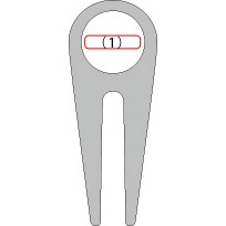 ■「Golf Green Fork」ゴルファーの必需品、木製グリーンフォーク