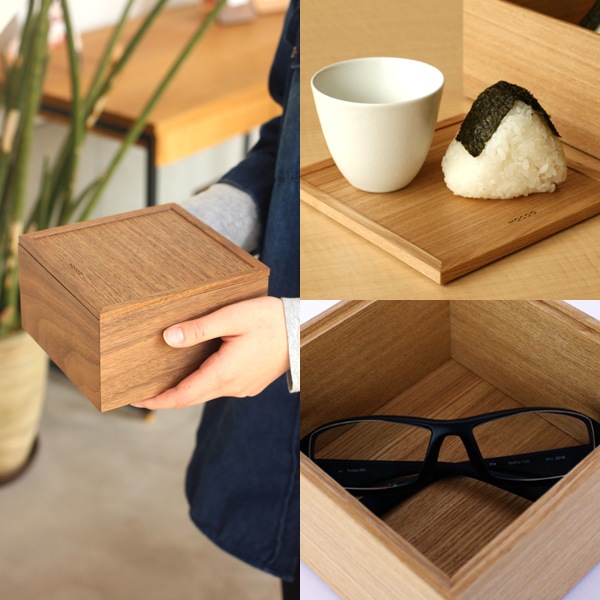 【2段】「Ju-Baco」木でできたモダンな重箱/北欧風デザイン