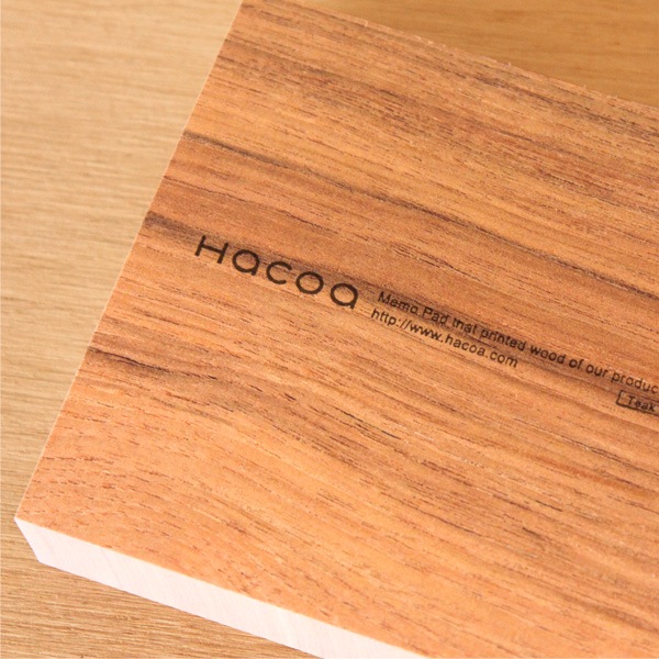 「Memo block 90」木目のメモブロック/北欧風デザイン