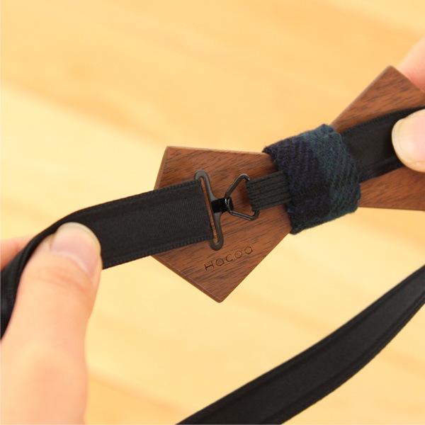 【ネット限定】【メープル・パープルハート・ローズウッド】「Wooden BowTie Lily」木製蝶ネクタイ・ボウタイ/メンズ・レディース/北欧風デザイン