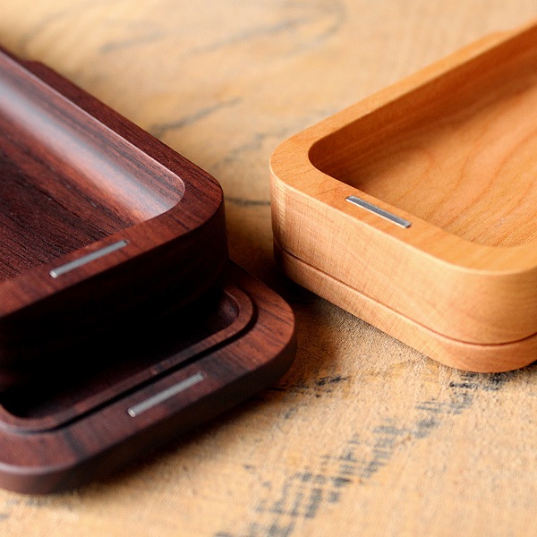 「Pen Case Gentle」職人が銘木を削り出して作ったシンプルデザインのおしゃれな木製筆箱・ペンケース