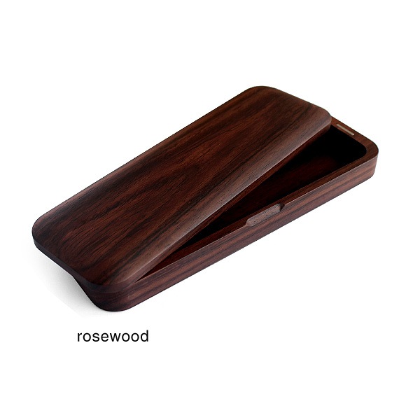 【プレミアム】「Pen Case Gentle(ローズウッド)」シンプルデザインのおしゃれな木製筆箱・ペンケース