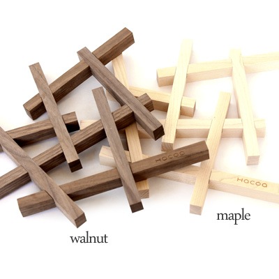 「Nest ネスト」本物の木材を使用した鍋敷き/キッチン雑貨/トリベット/北欧風デザイン