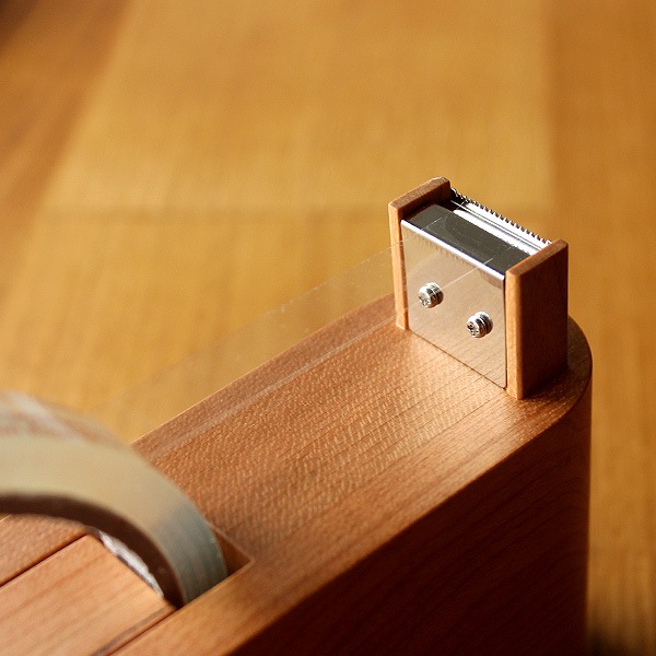 「Tape Dispenser」スリムでおしゃれな木製テープカッター・テープディスペンサー/北欧風