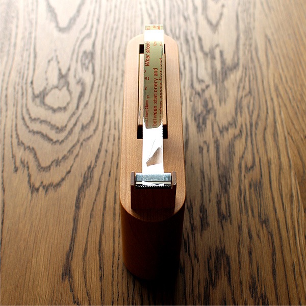 「Tape Dispenser」スリムでおしゃれな木製テープカッター・テープディスペンサー/北欧風
