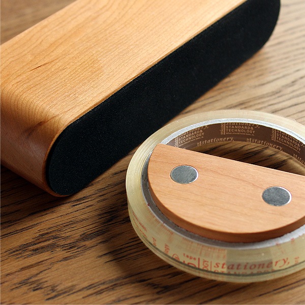 「Tape Dispenser」スリムでおしゃれな木製テープカッター・テープディスペンサー/北欧風