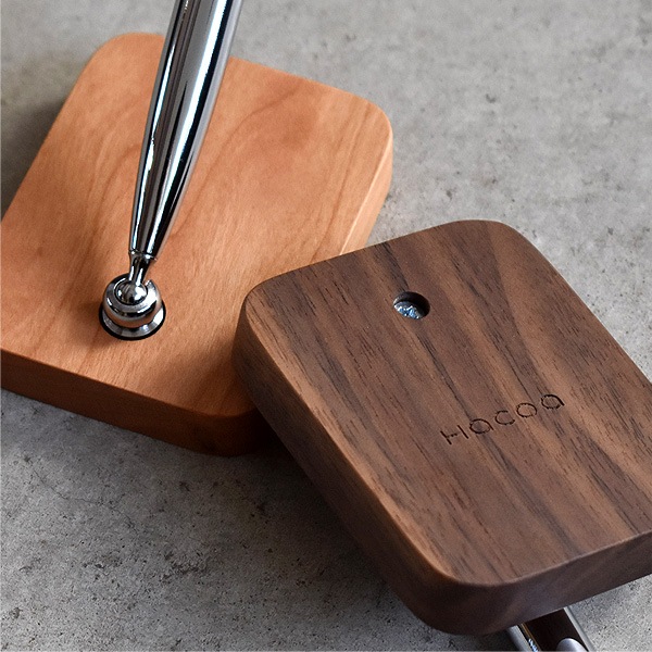「Single Pen Stand」デスクに高級感を。木製ペンスタンド/北欧風デザイン【専用ペン1本付属】