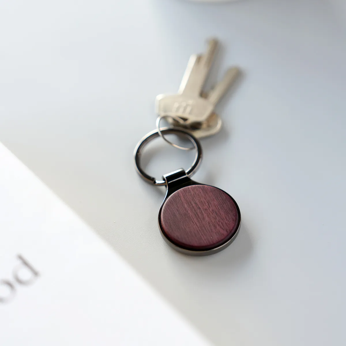 ■「KEYRING 001」銘木の美しさをプラスした木製キーホルダー・キーリング
