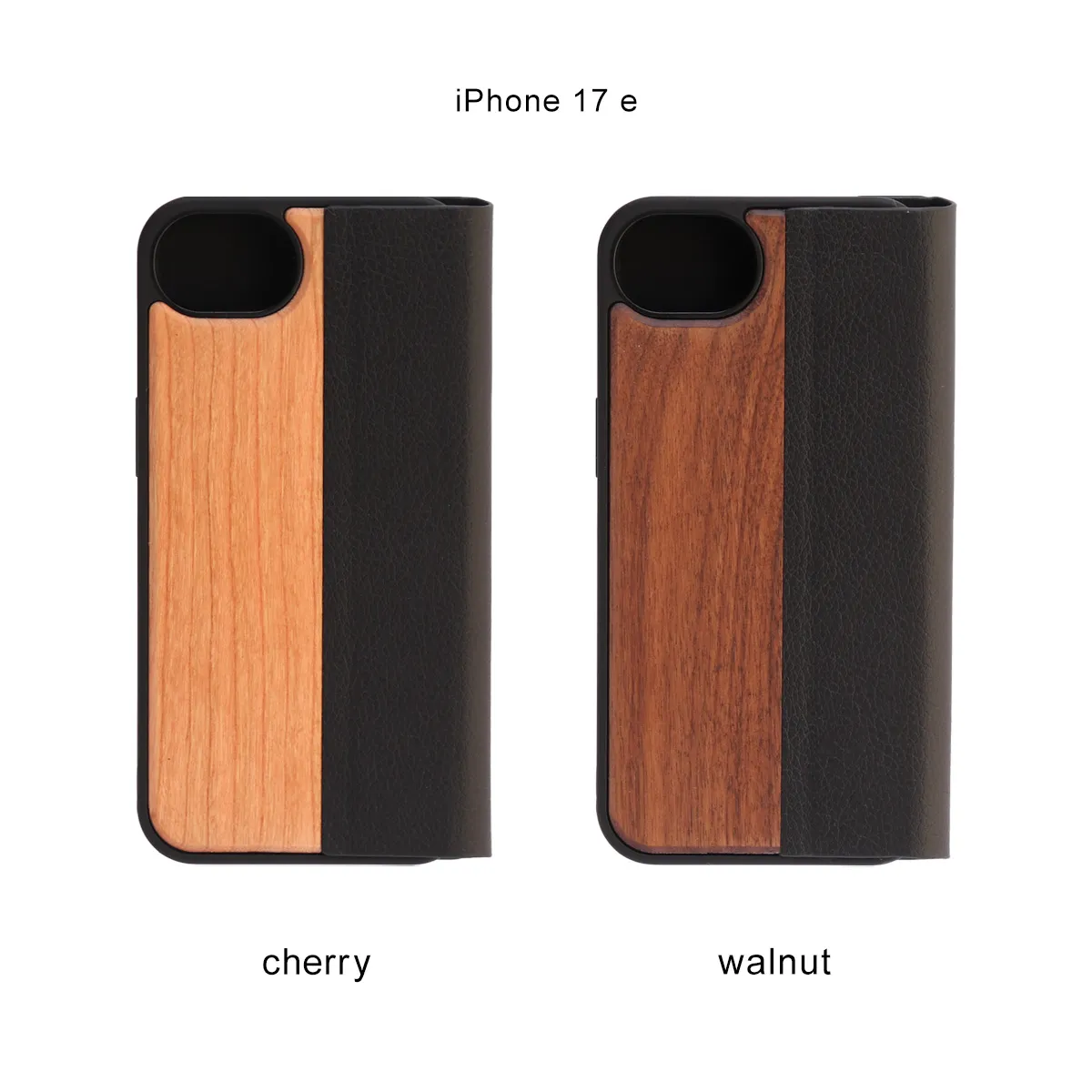 木製iPhone 17 / 17e / 17 Pro / 17 Pro Max手帳型ケース「FLIPCASE