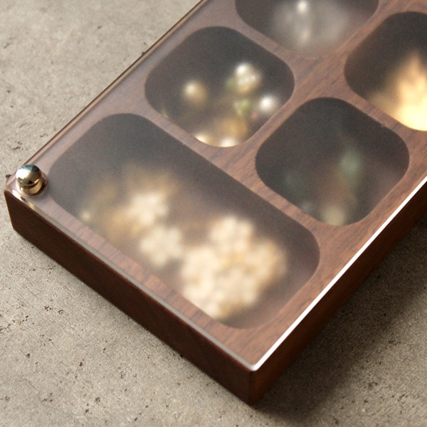 【コンパートメント】「Jewelry Case コンパートメントタイプ」木の美しいジュエリーボックス・アクセサリーケース/北欧風デザイン