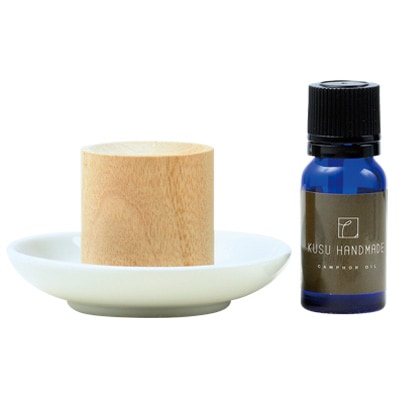 KUSU HANDMADE「アロマディッシュ ギフトセット」天然のクスノキの香りでリラックス/贈り物に最適！