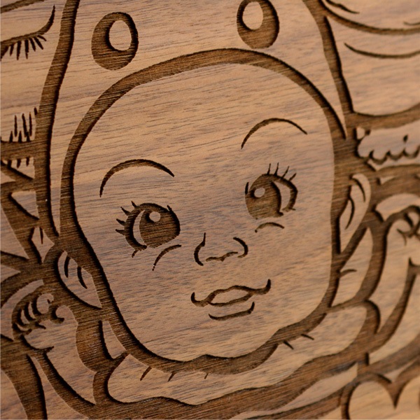 【刻印代込】「Message Board A3 無垢バージョン」大切なメッセージを無垢の木製ボードに刻印、結婚式のオリジナルウェルカムボードに最適/北欧風デザイン