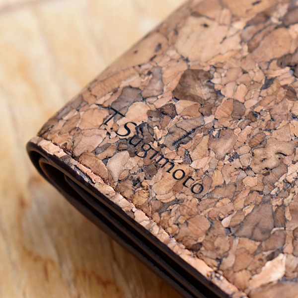 【販売終了】「CONNIE Zip Round Wallet」コルクを活用、ジッパー仕様の大容量な長財布/Anewoodブランド/名入れ可能