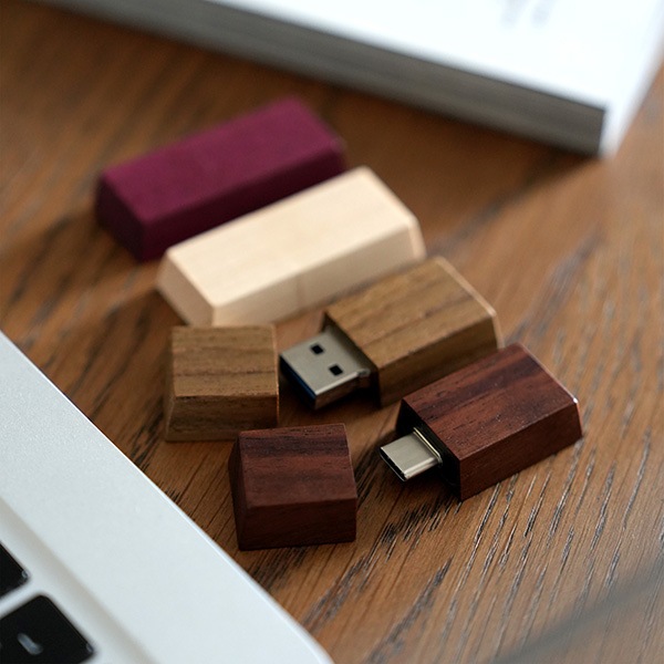 【64GB】「Chocolat Mini」本物のチョコレートのような自然の木の色を活かした木製USBメモリフラッシュメモリ