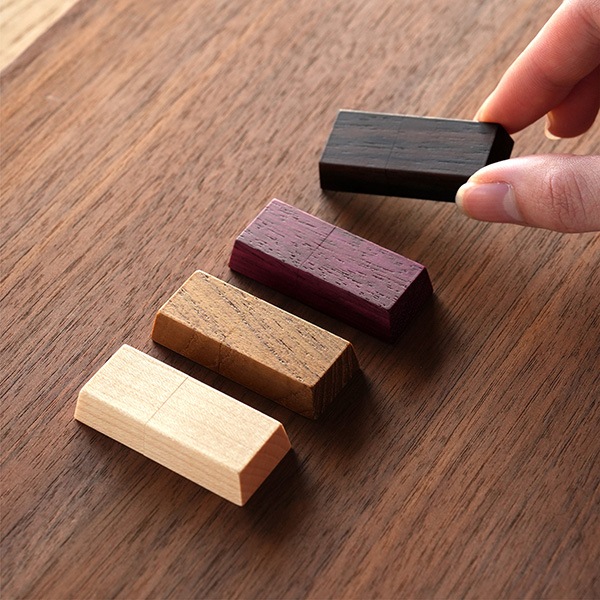 【64GB】「Chocolat Mini」本物のチョコレートのような自然の木の色を活かした木製USBメモリフラッシュメモリ