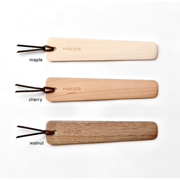 【Hacoa】「Bookmark」木製ブックマーク・しおり/Hacoaブランド/北欧風デザイン