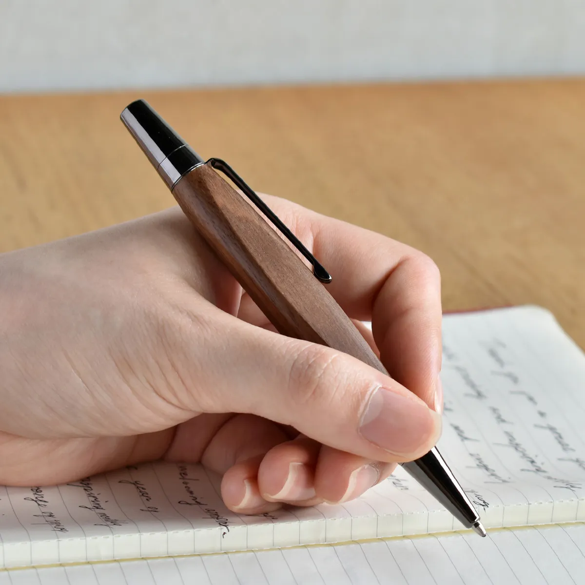 名入れ刻印込み】三角木製ボールペン＆シャープペンシル ギフトセット